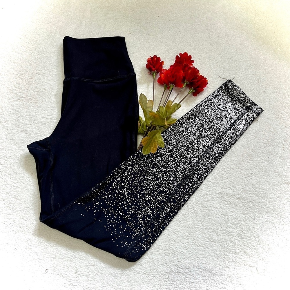 Mono B NWT Metallic Raindrop Ombre Leggings - Small (25")